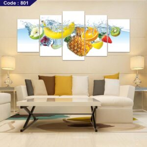 Fruits 5 Part Canvas