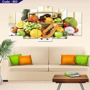 Fruits 5 Part Canvas