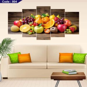 Fruits 5 Part Canvas