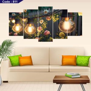 Lighting 5 Part Canvas