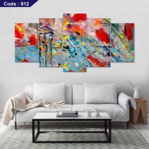 Artful Color 5 Part Canvas