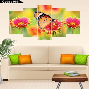 Flower 5 Part Canvas