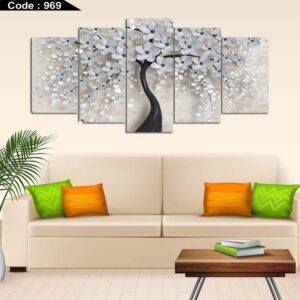 Flower 5 Part Canvas