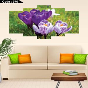 Flower 5 Part Canvas